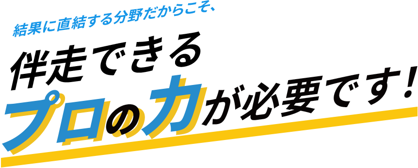 プロの力が必要です。